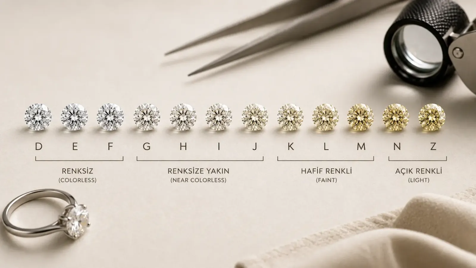 Pırlantada Renk Skalası Nedir?