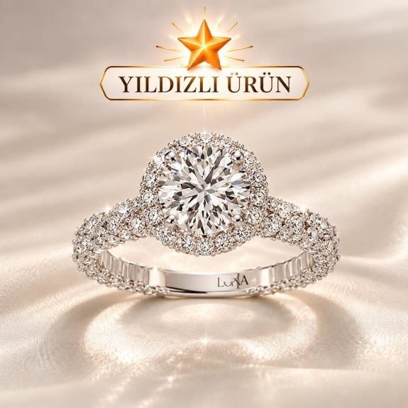 2.40 Karat HRD Sertifikalı E SI Tektaş Pırlanta Yüzük