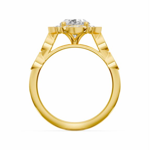 0.81 Karat HRD Sertifikalı Oval Tasarım Pırlanta Yüzük