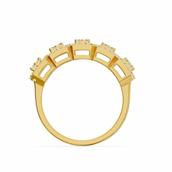 0.90 Karat IDL Sertifikalı Pırlanta Baget Yüzük