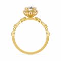 0.90 Karat IDL SERTİFİKALI Lotus Model  Pırlantalı Yüzük