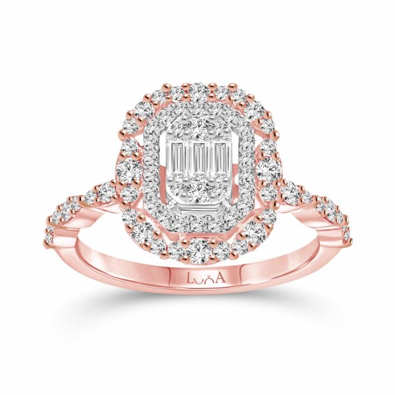 0.65 Karat Tasarım Pırlanta Coronet Yüzük