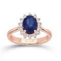 1.46 Karat Safir Pırlanta Yüzük