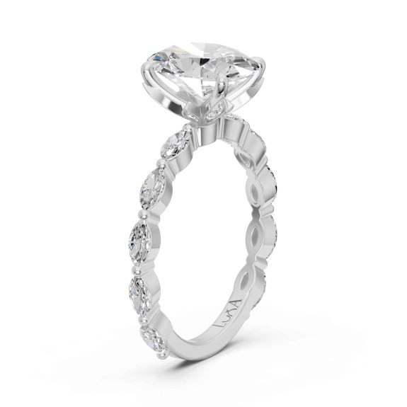 1.60 Karat HRD Sertifikalı Oval Pırlantalı Yüzük