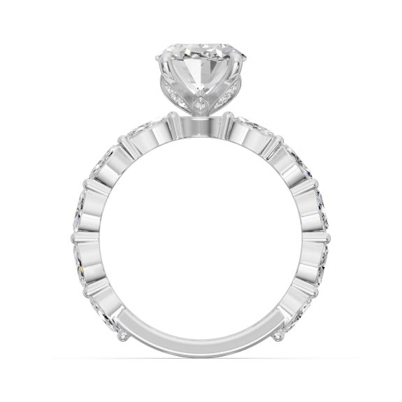 1.60 Karat HRD Sertifikalı Oval Pırlantalı Yüzük