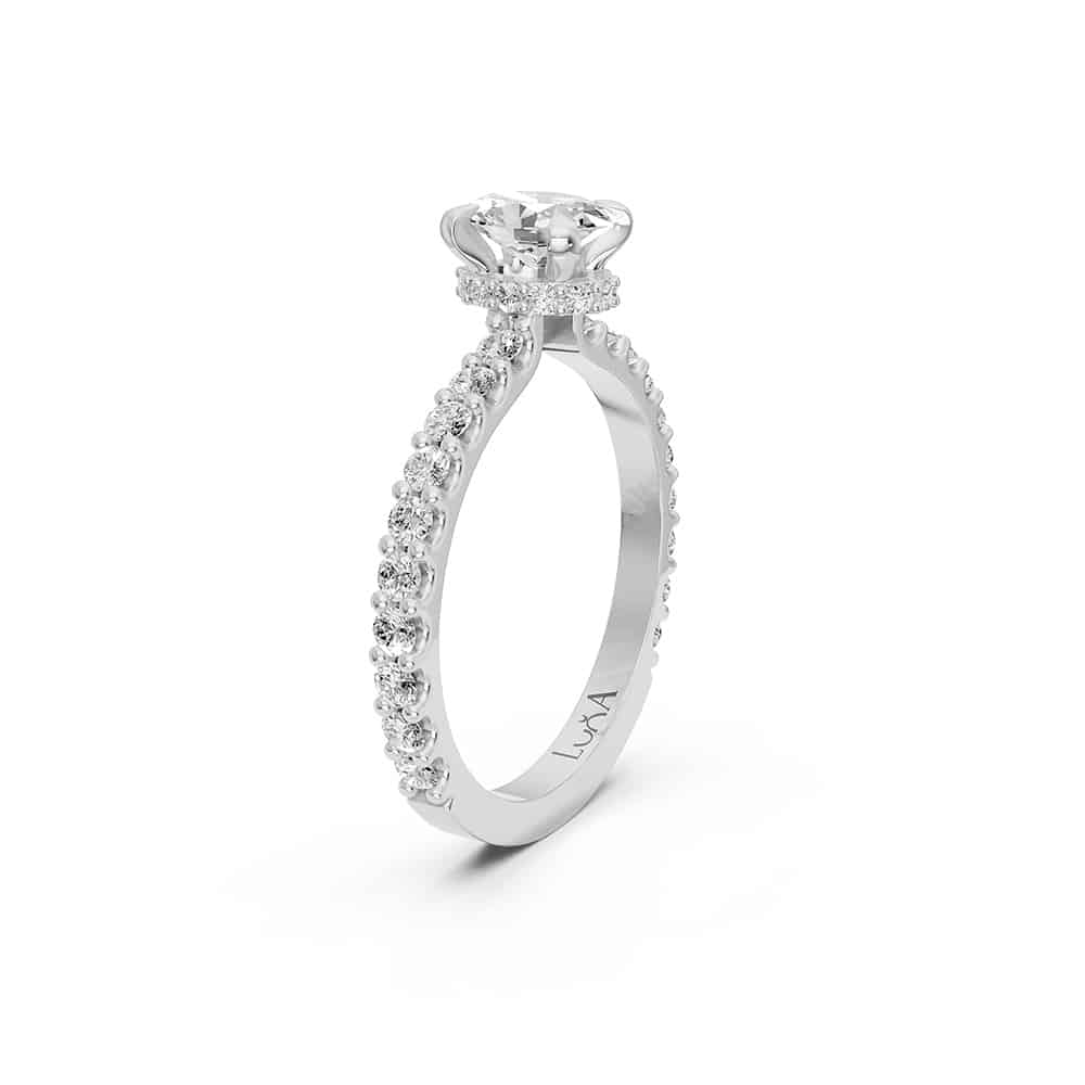 1.21 Karat HRD SERTİFİKALI Oval Pırlanta Yüzük