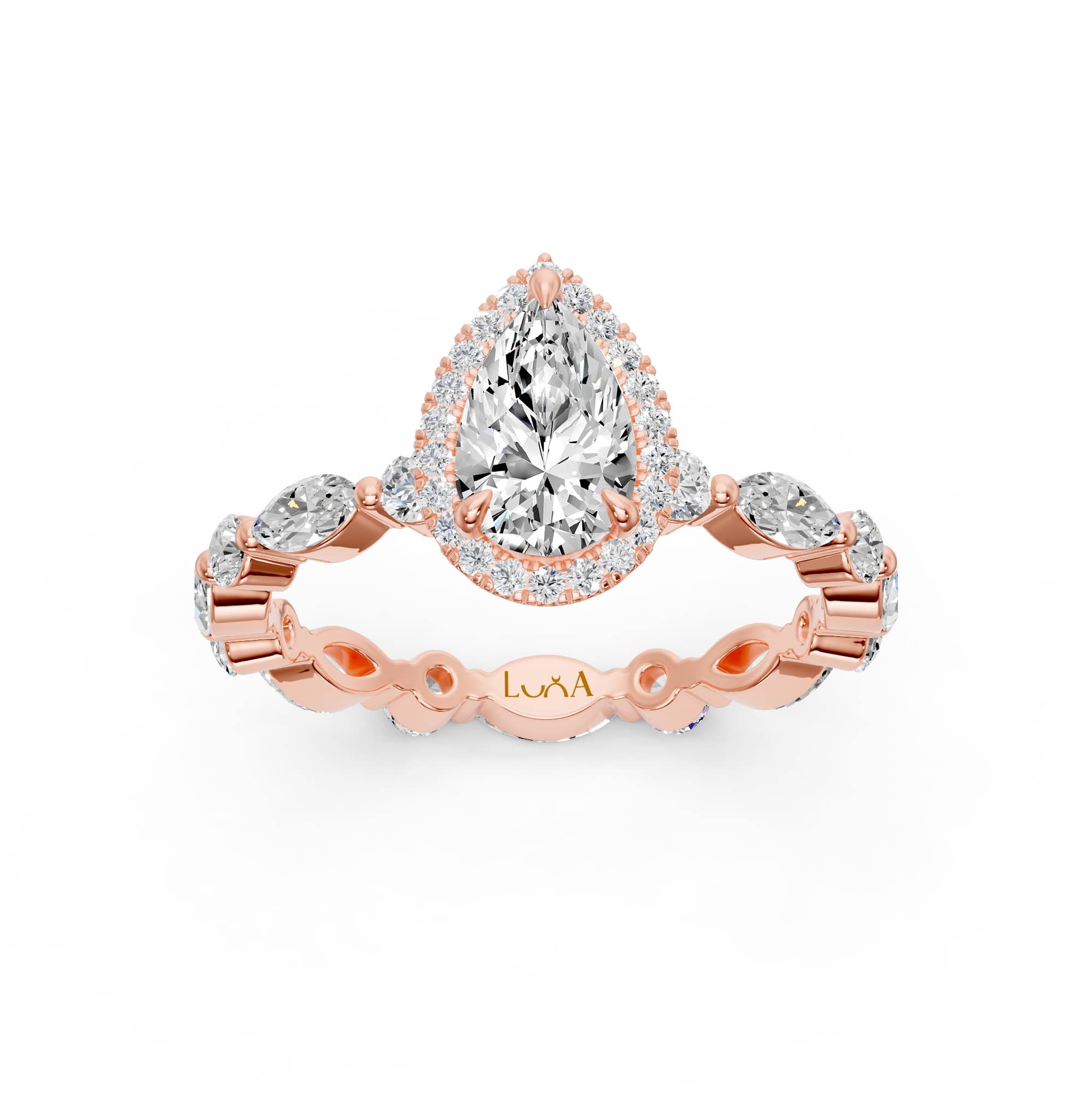 2.02 Karat HRD Sertifikalı Tasarım Pırlantalı Yüzük