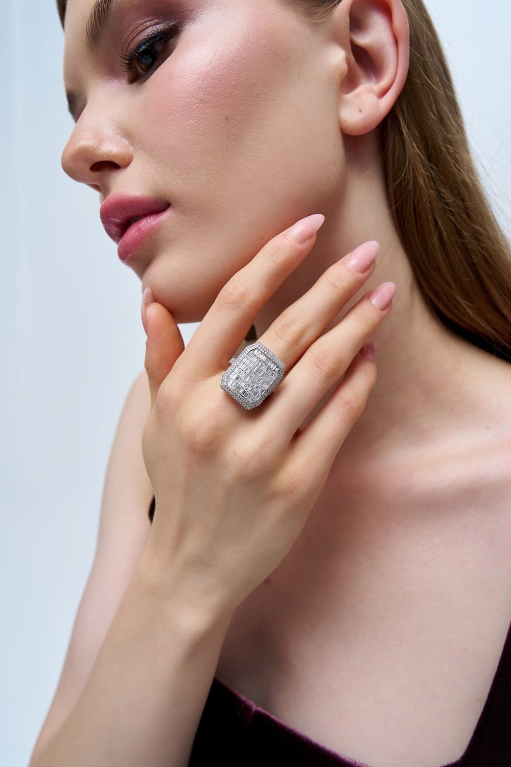 2.30 Karat IDL Sertifikalı Pırlanta Baget Yüzük