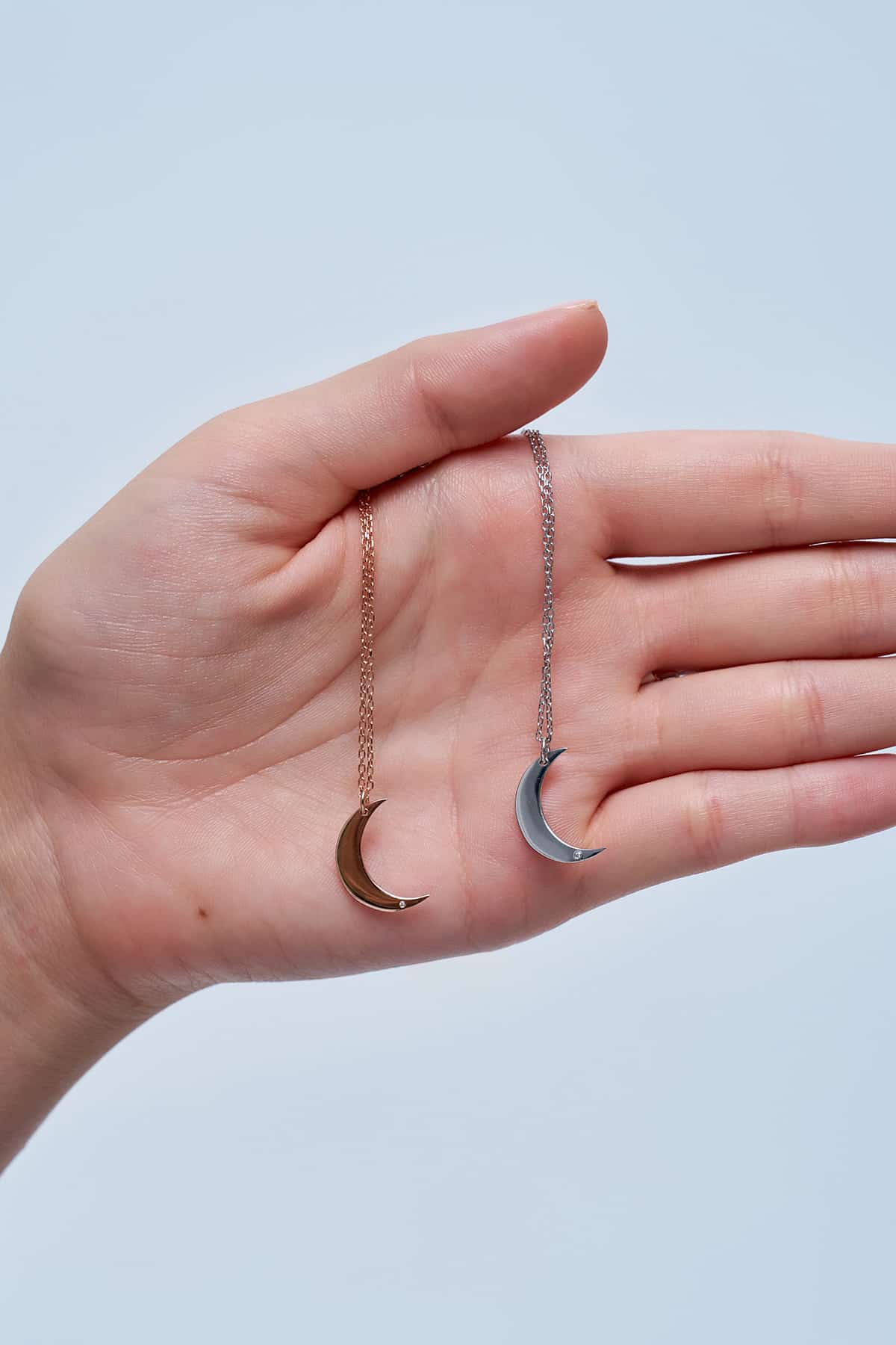 Pırlantalı Luna Ay Kolye