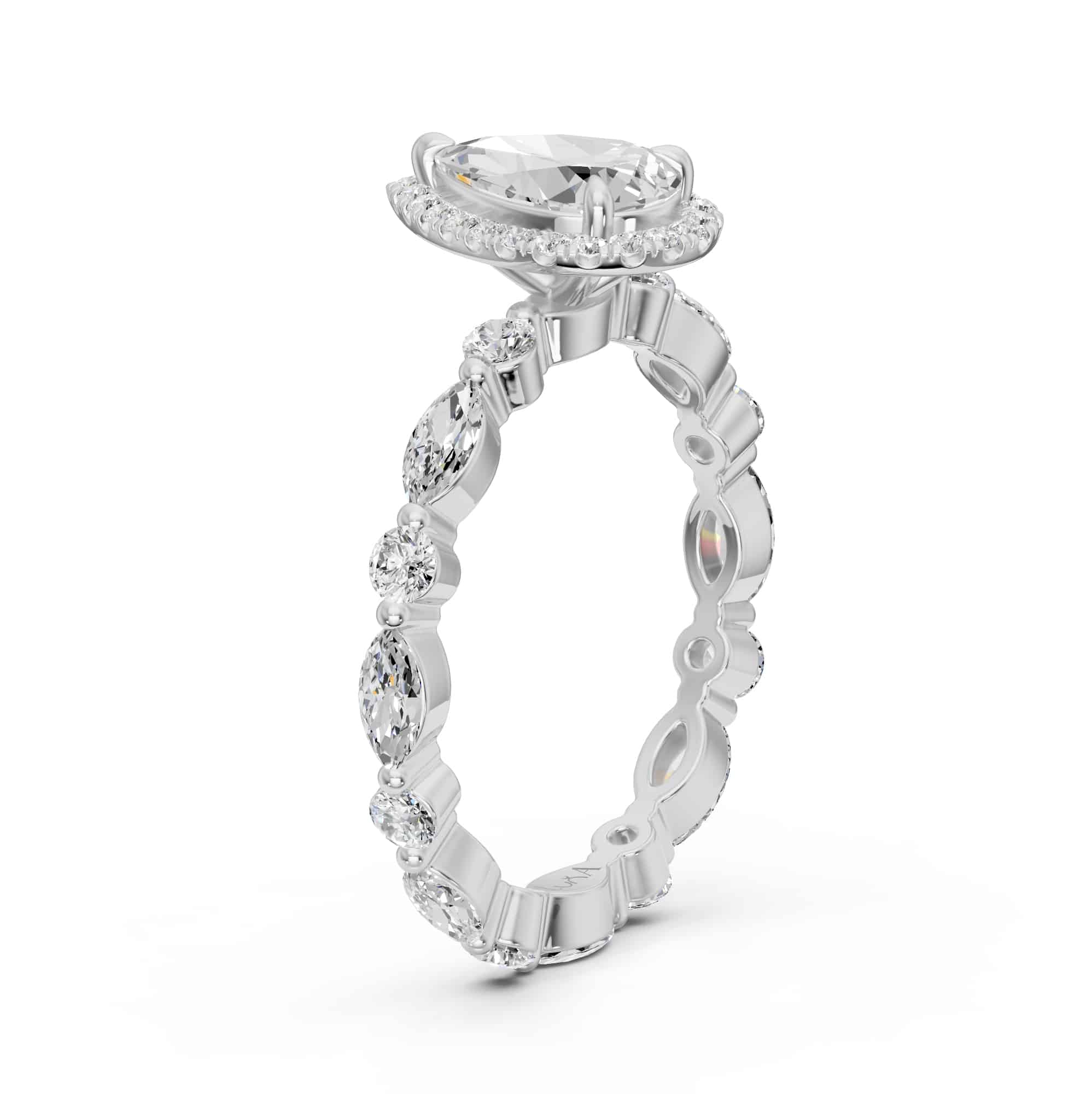 2.02 Karat HRD Sertifikalı Tasarım Pırlantalı Yüzük