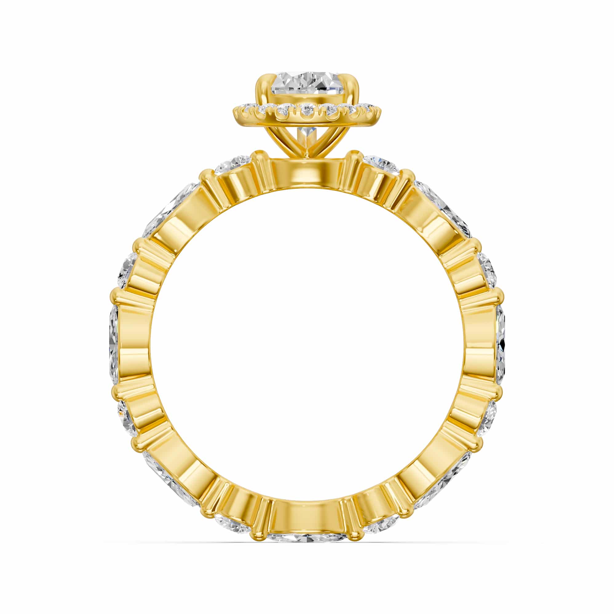 2.02 Karat HRD Sertifikalı Tasarım Pırlantalı Yüzük