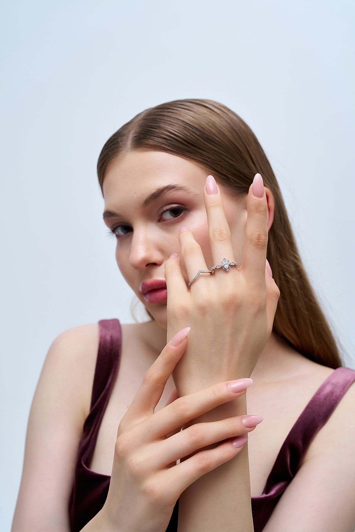 0.35 Karat IDL SERTİFİKALI Oval Pırlanta Yüzük