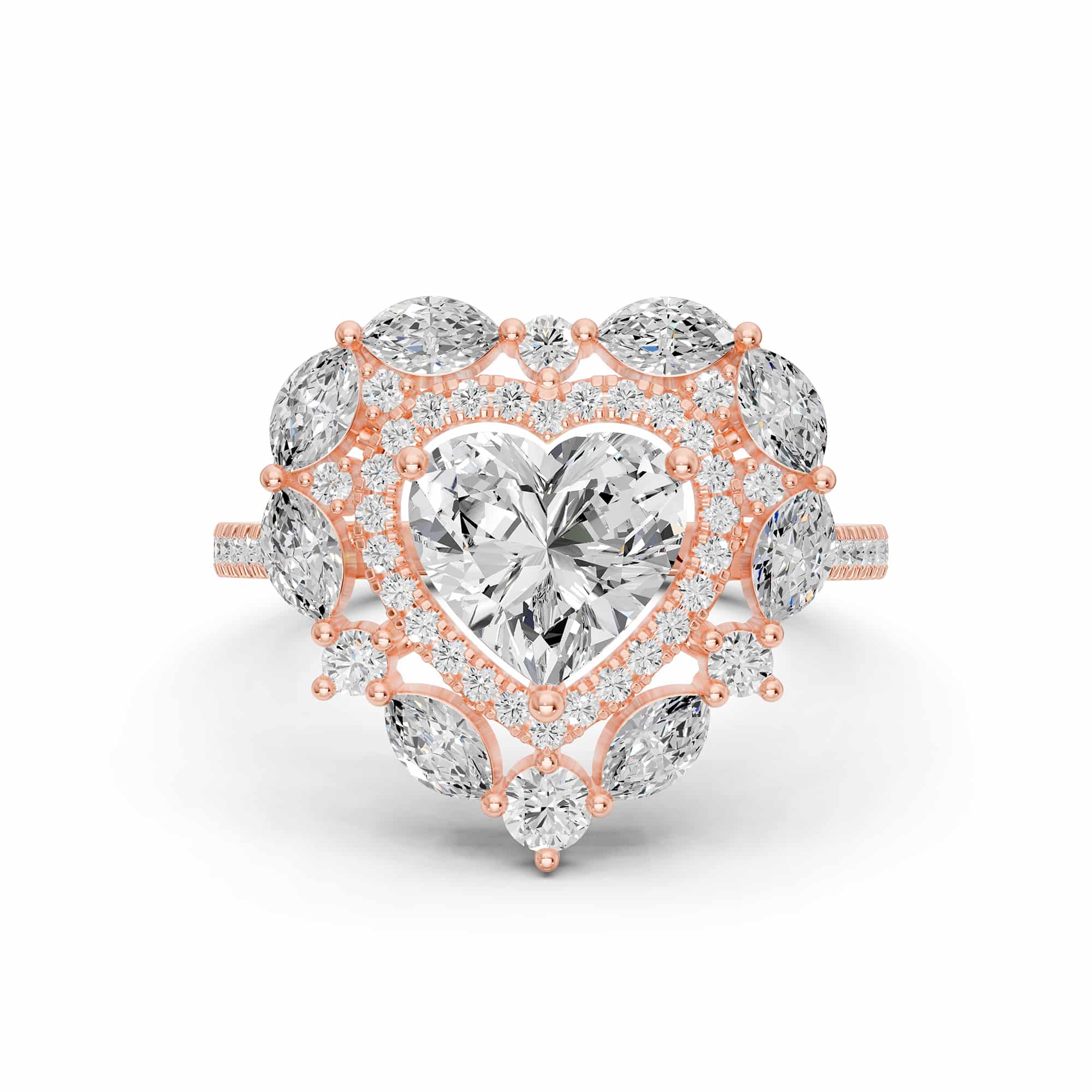 2.19 Karat HRD SERTİFİKALI Kalp Pırlanta Yüzük