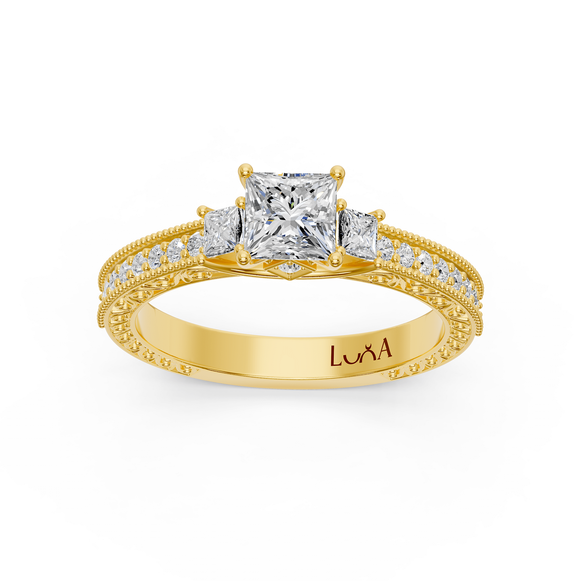 1.35 Karat GIA Sertifikalı Özel Tasarım Pırlanta Yüzük