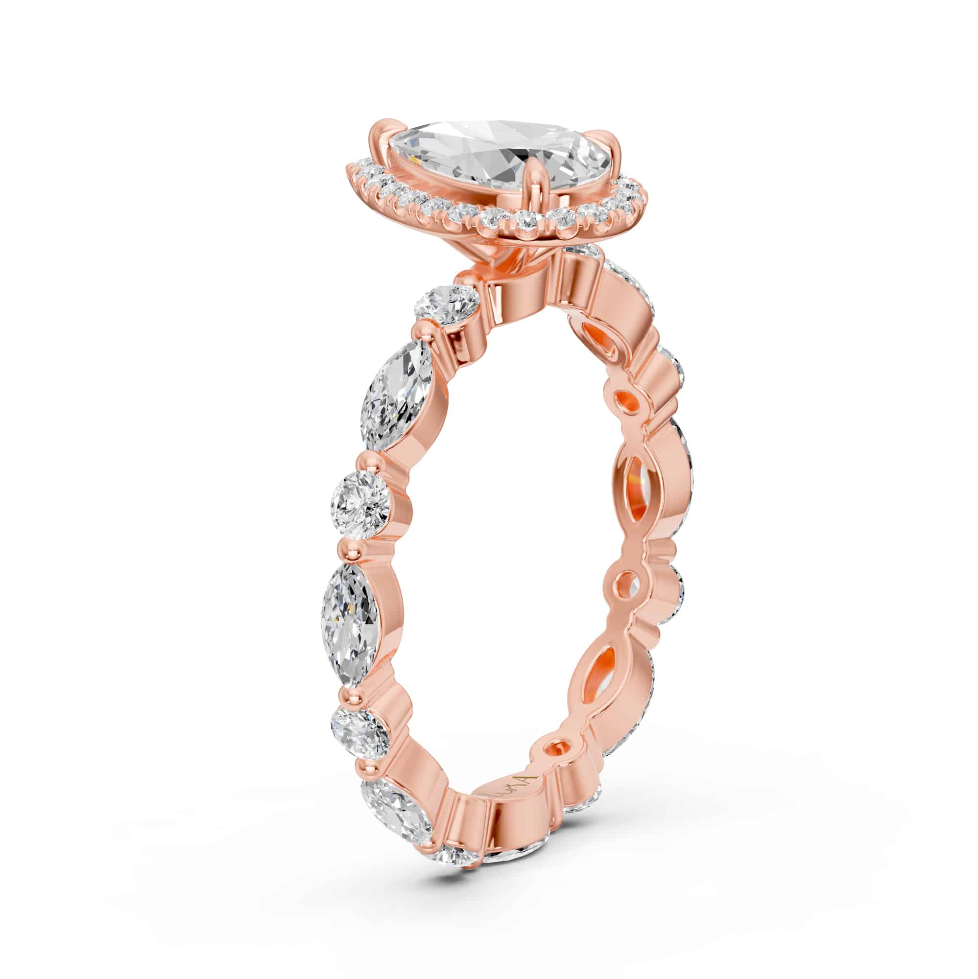 2.02 Karat HRD Sertifikalı Tasarım Pırlantalı Yüzük