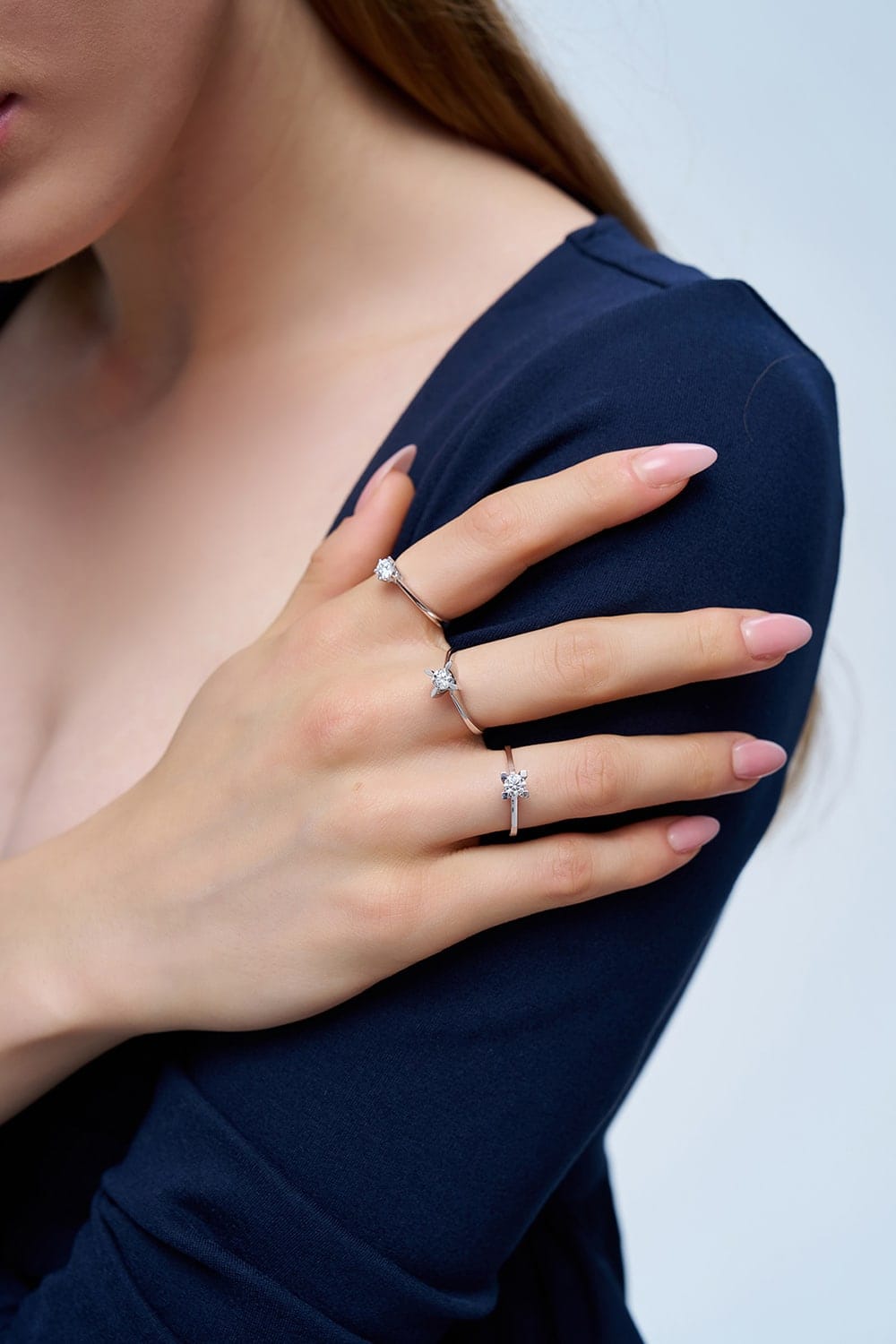 0.30 Karat F SI2 HRD Sertifikalı Tektaş Pırlanta Yüzük