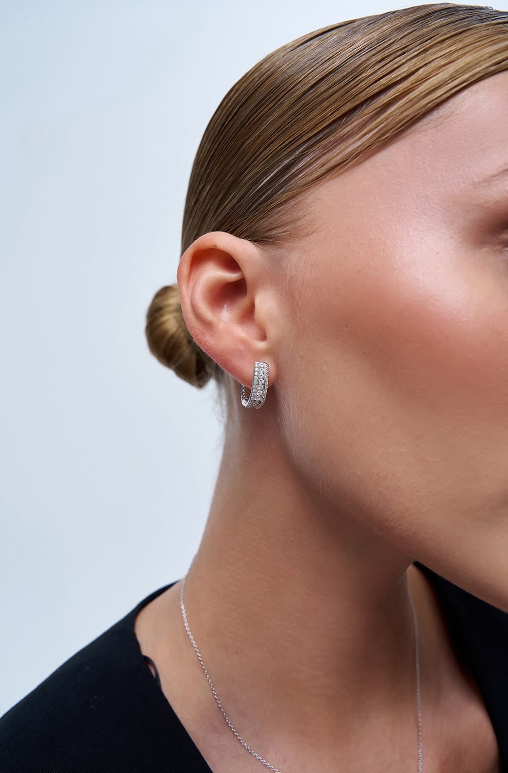 0.90 Karat IDL Sertifikalı Tasarım Pırlanta Küpe