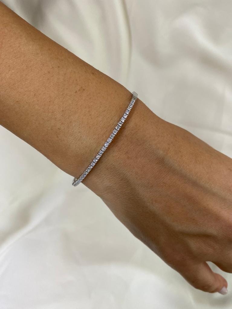 0.60 Karat IDL Sertifikalı Su Yolu Pırlanta Bileklik