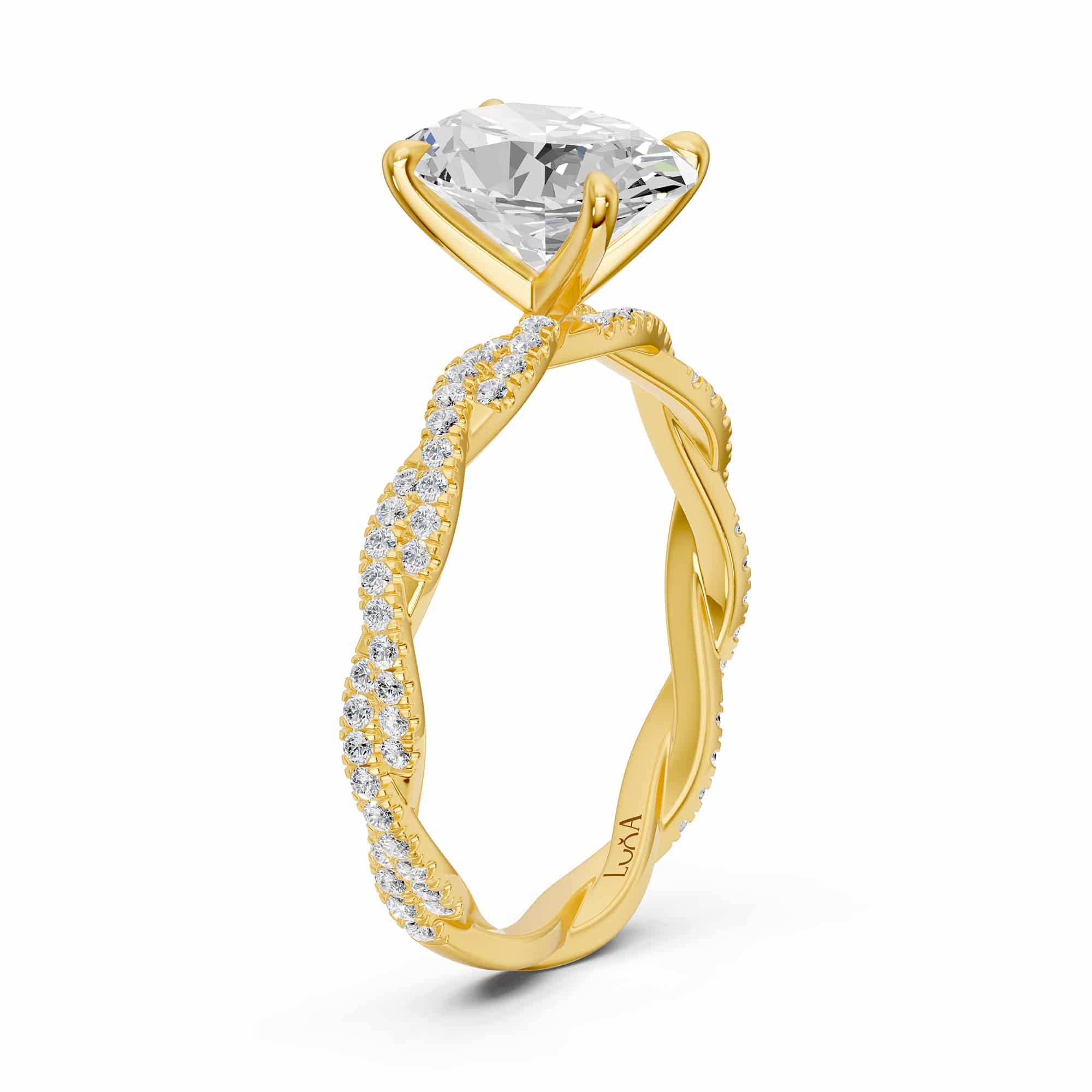 1.35 Karat HRD Sertifikalı  Oval Pırlanta Yüzük