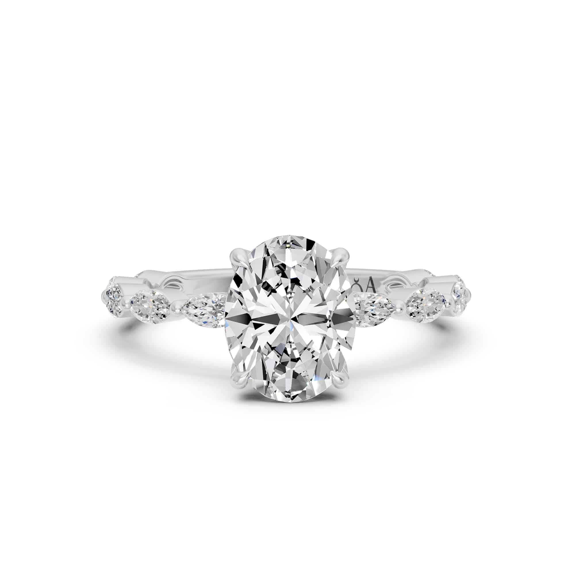 1.60 Karat HRD Sertifikalı Oval Pırlantalı Yüzük