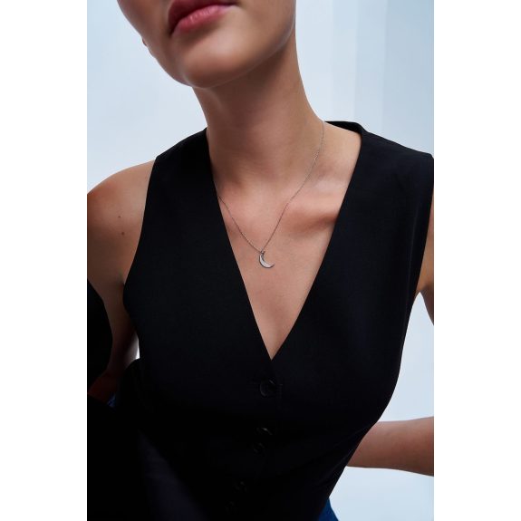 Pırlantalı Luna Ay Kolye
