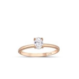 0.36 Karat IDL SERTİFİKALI Oval Tektaş Pırlanta Yüzük