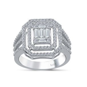 0.90 Karat IDL SERTİFİKALI Baget Pırlanta Yüzük