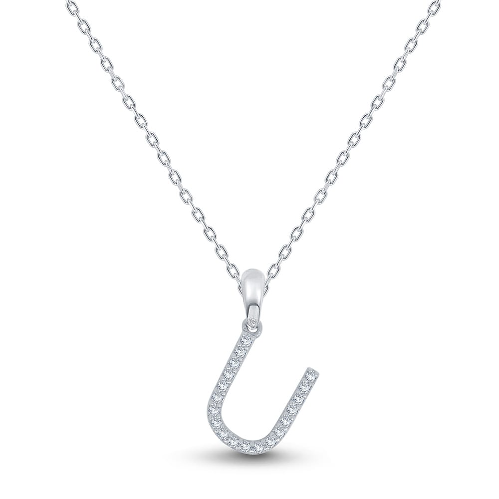 0.06 Karat IDL Sertifikalı Harf Tasarım Pırlanta Kolye