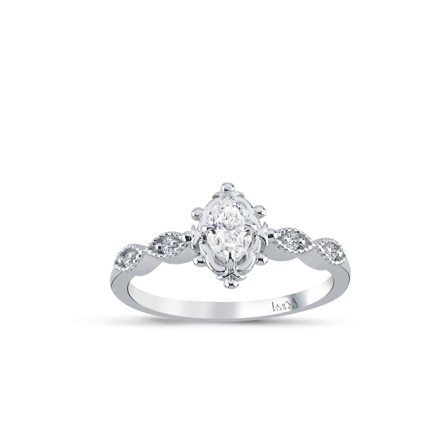 0.35 Karat IDL SERTİFİKALI Oval Pırlanta Yüzük