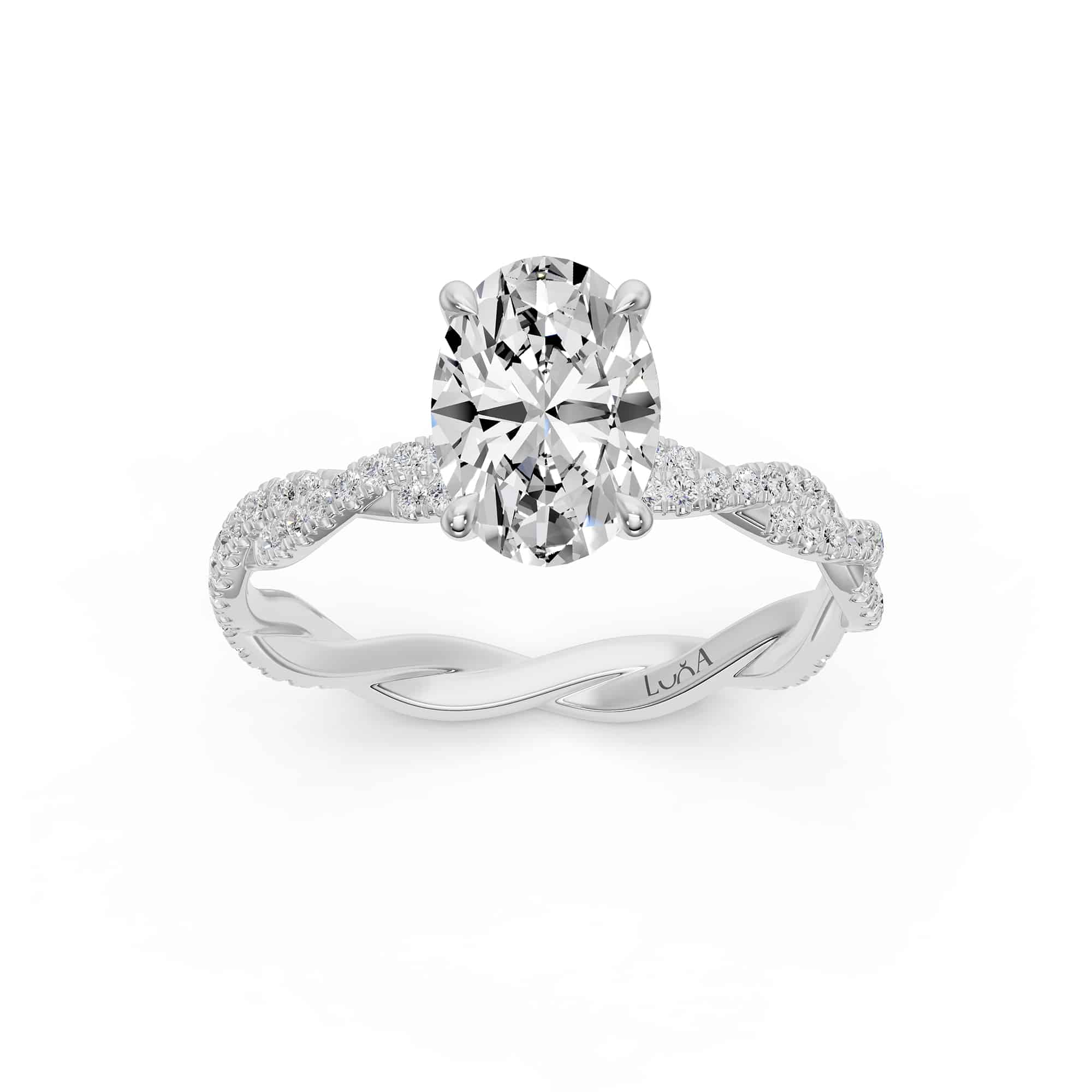 1.35 Karat HRD Sertifikalı  Oval Pırlanta Yüzük