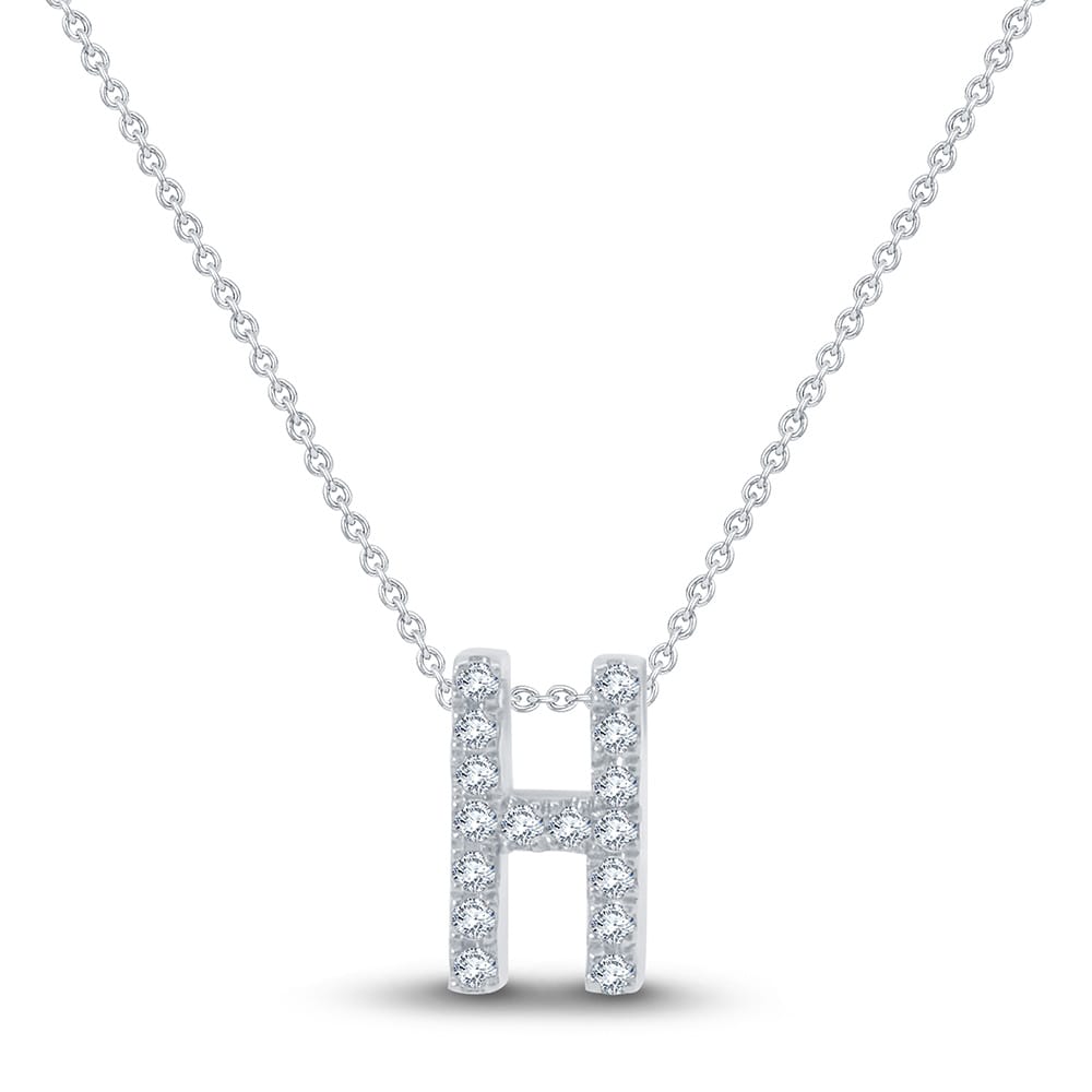 0.07 Karat Tasarım Harf Pırlanta Kolye