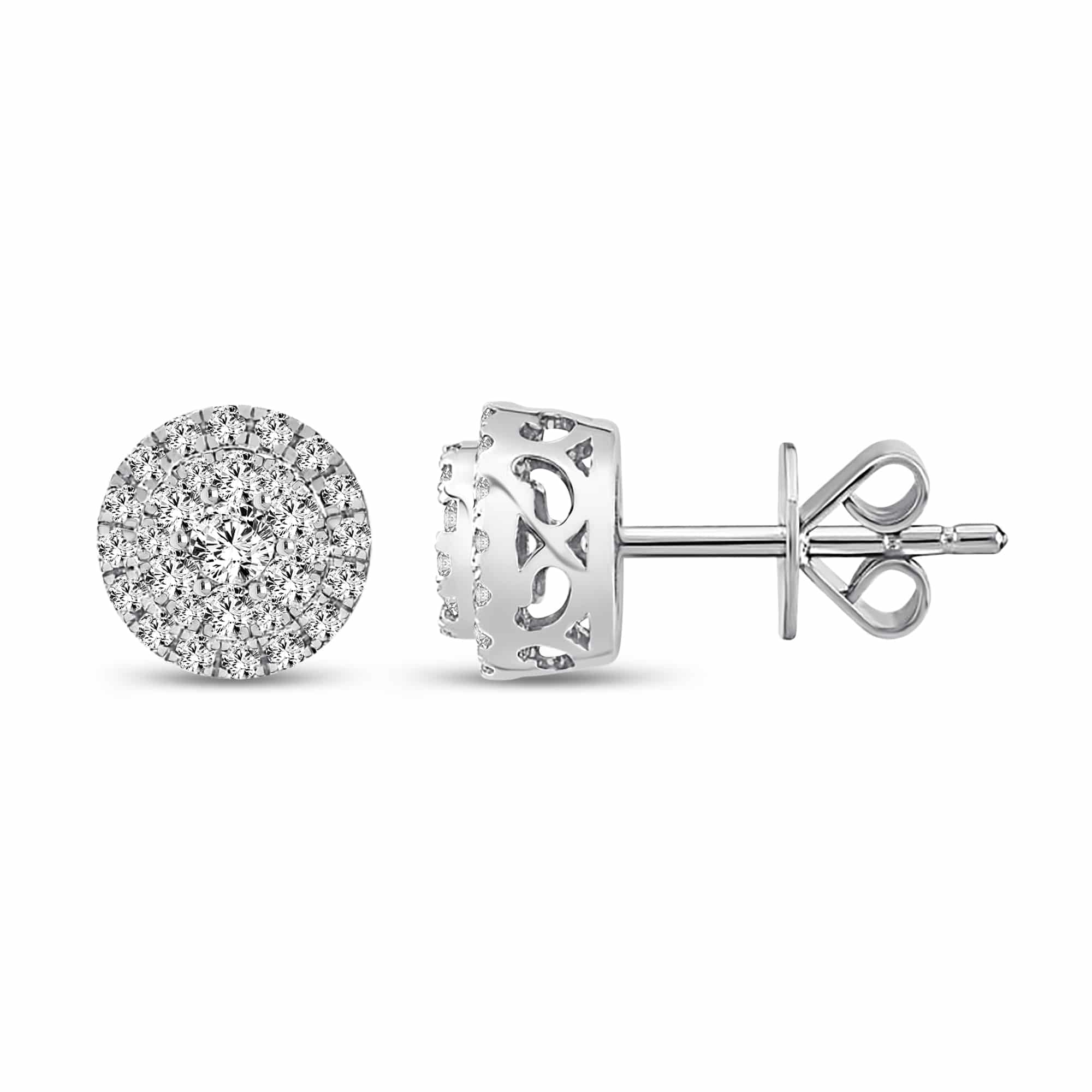 0.40 Karat Tasarım Pırlanta Küpe