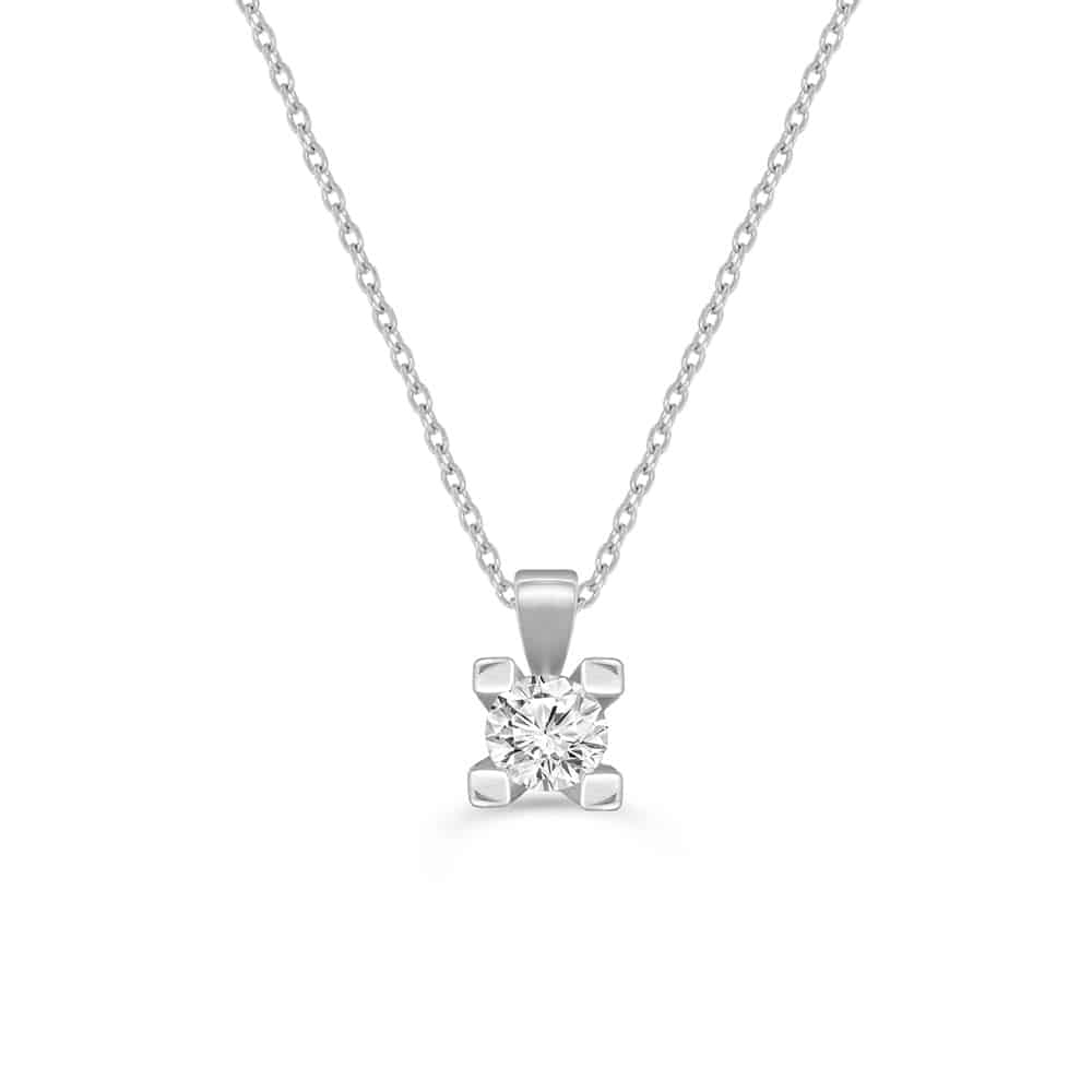 0.20 Karat IDL SERTİFİKALI Tektaş Pırlanta Kolye