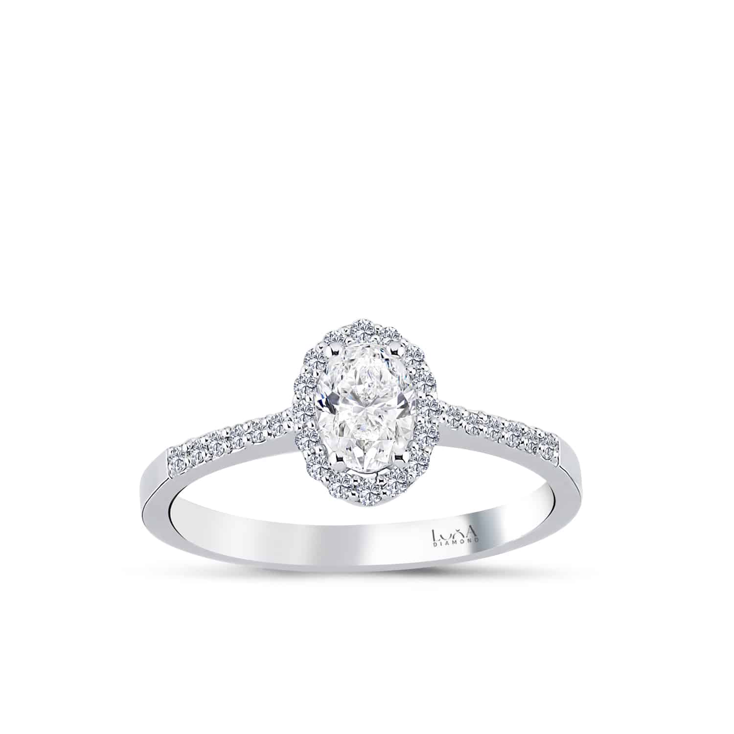 0.64 Karat Oval Pırlanta Yüzük