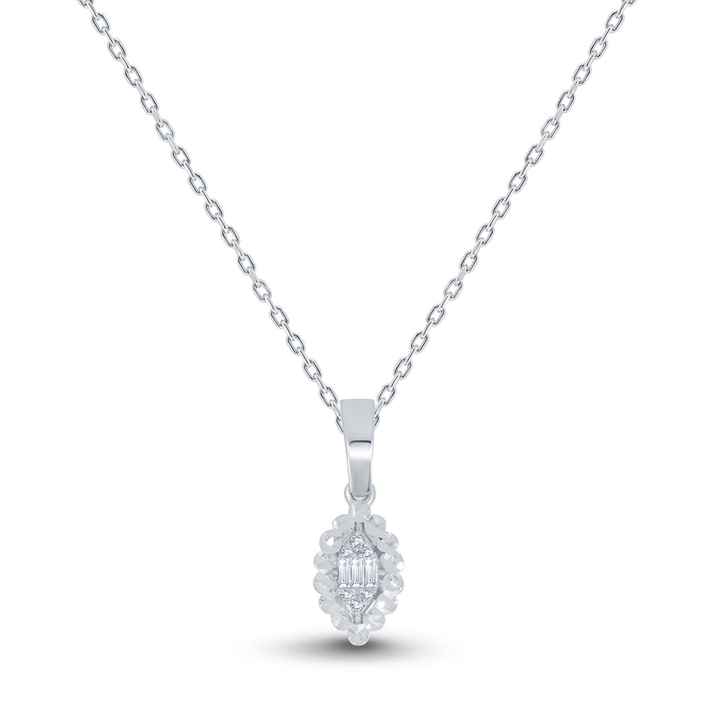 0.06 Karat IDL Sertifikalı Tasarım Pırlanta Kolye