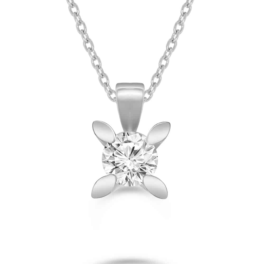 0.80 Karat IDL Sertifikalı Tektaş Pırlanta Kolye