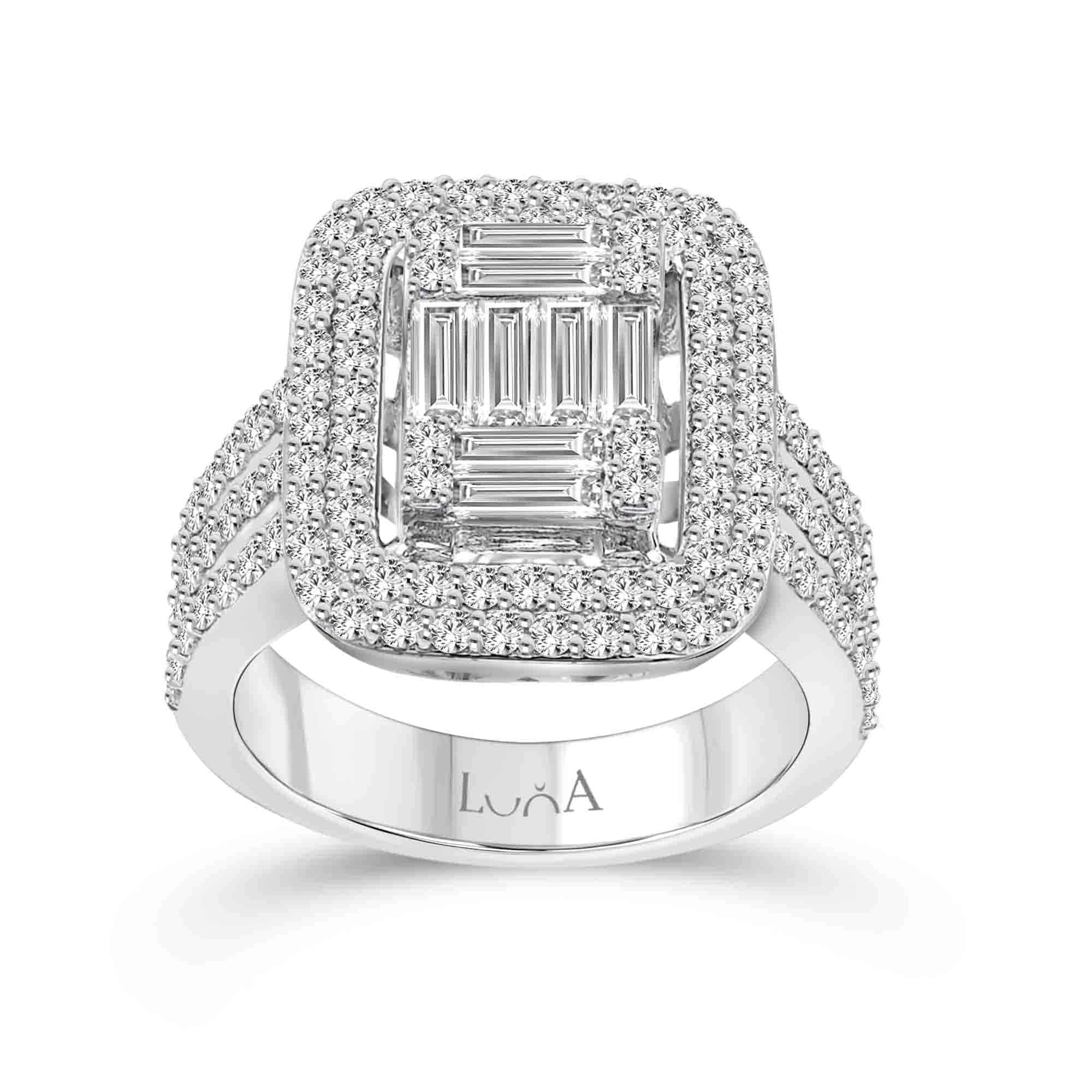 1.40 Karat Baget Pırlanta Yüzük