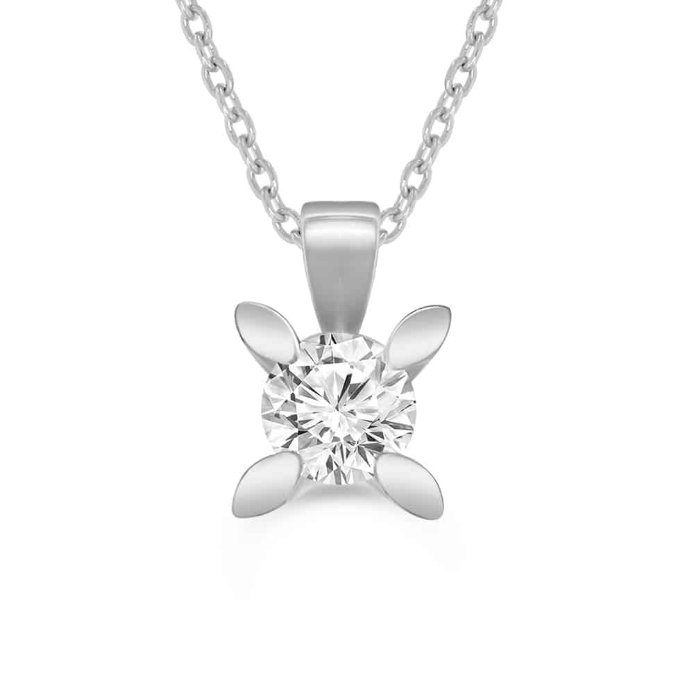 0.90 Karat IDL Sertifikalı Tektaş Pırlanta Kolye