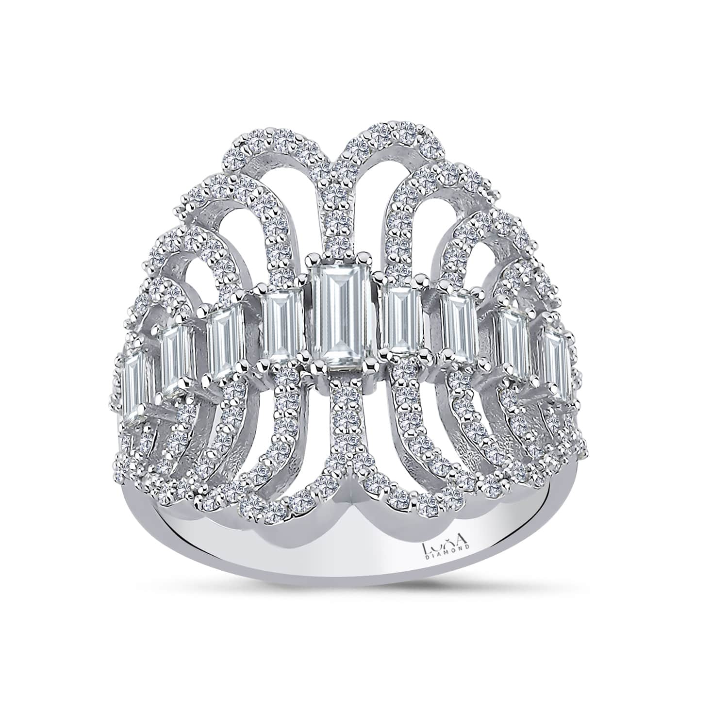 1,23 Karat IDL SERTİFİKALI Baget Pırlanta Yüzük