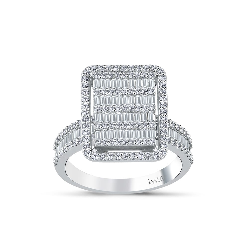 1.09 Karat IDL SERTİFİKALI Baget Pırlanta Yüzük