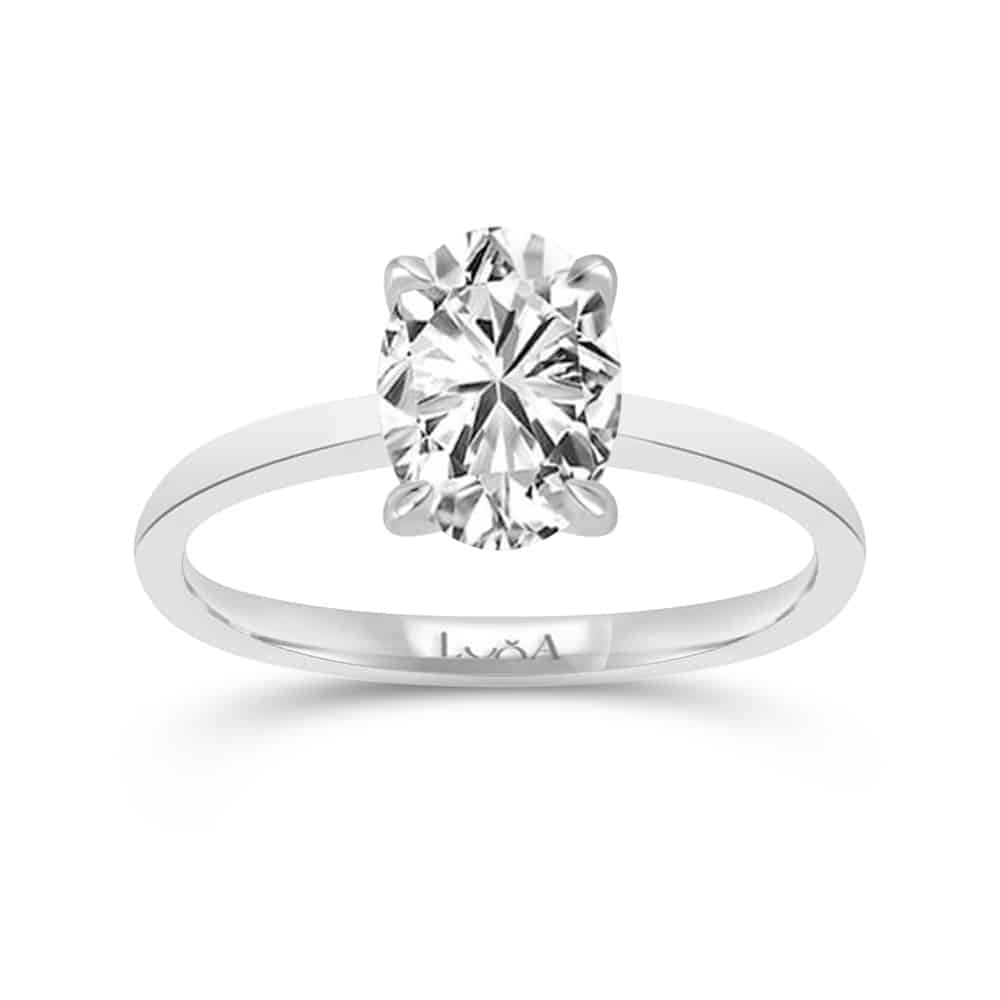 1.00 Karat IDL Sertifikalı Oval Tektaş Pırlanta Yüzük