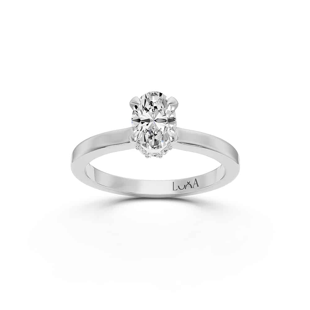 0.58 Karat IDL SERTİFİKALI Oval Pırlanta Yüzük