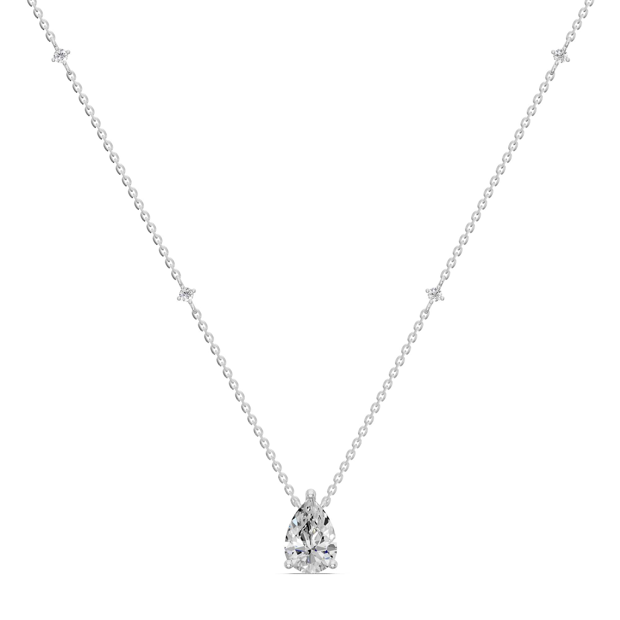 0.52 Karat IDL SERTİFİKALI Damla Pırlanta Kolye