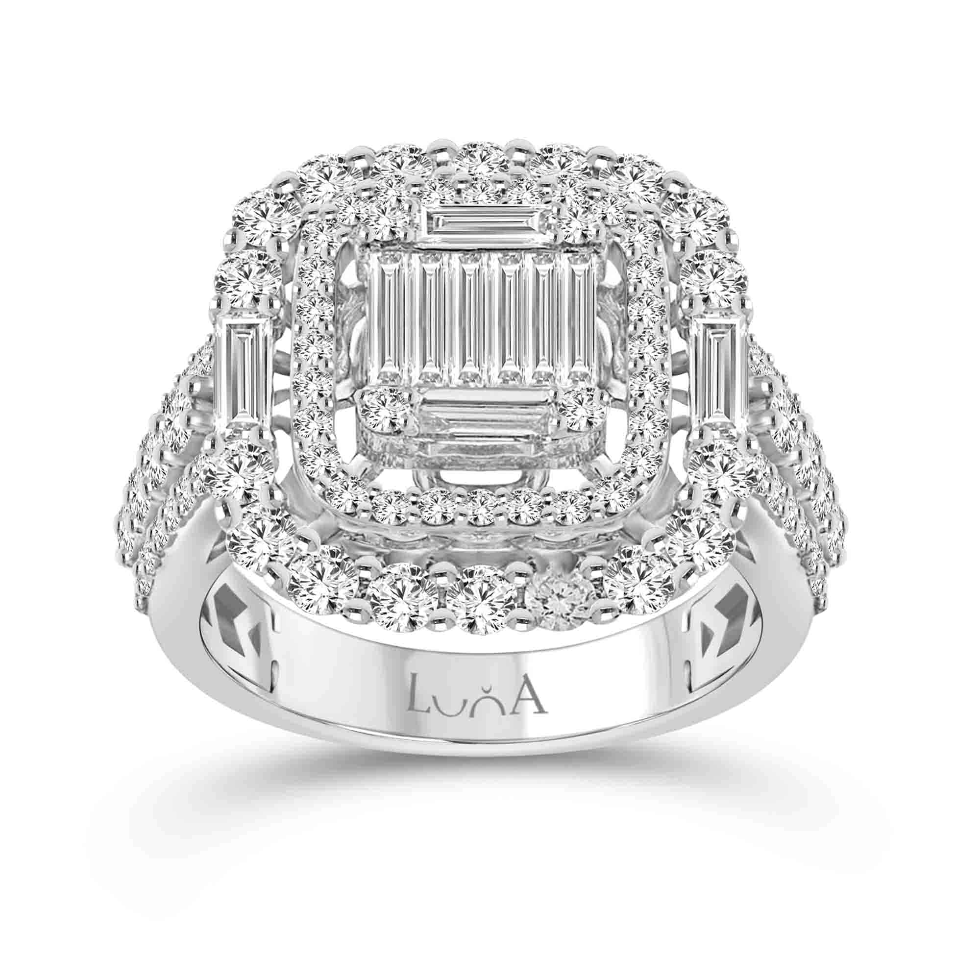 1.75 Karat Baget Pırlanta Yüzük