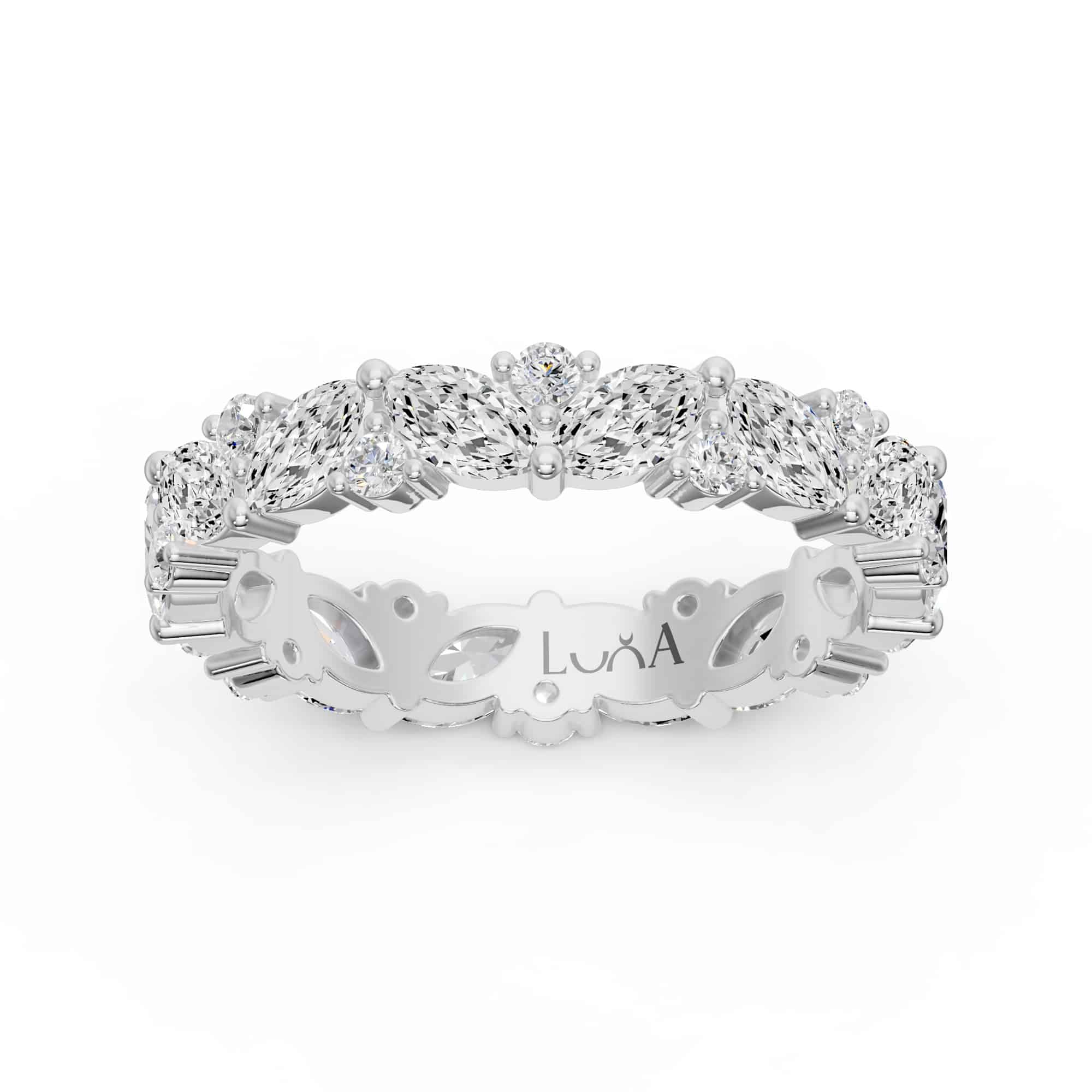 1.68 Karat IDL Sertifikalı Markiz Pırlantalı Tamtur Yüzük