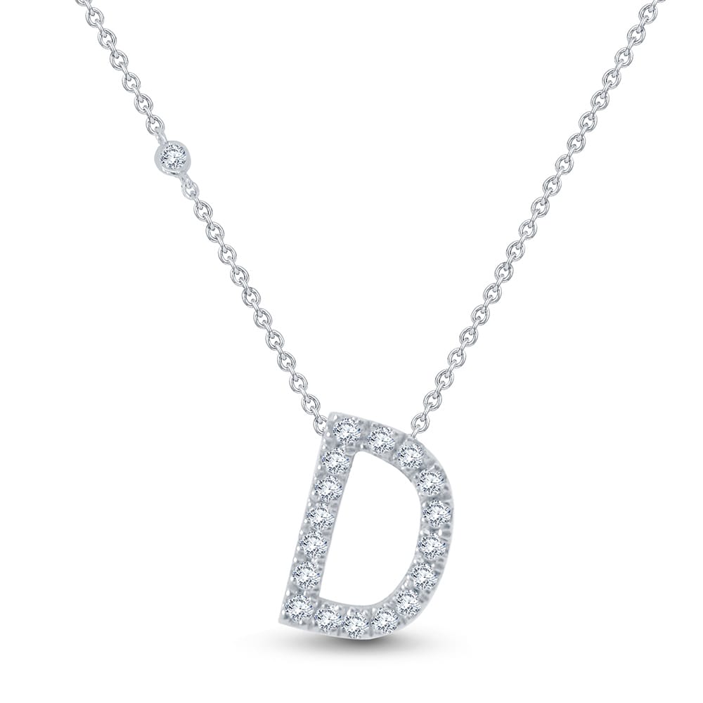 0.07 Karat Tasarım Harf Pırlanta Kolye