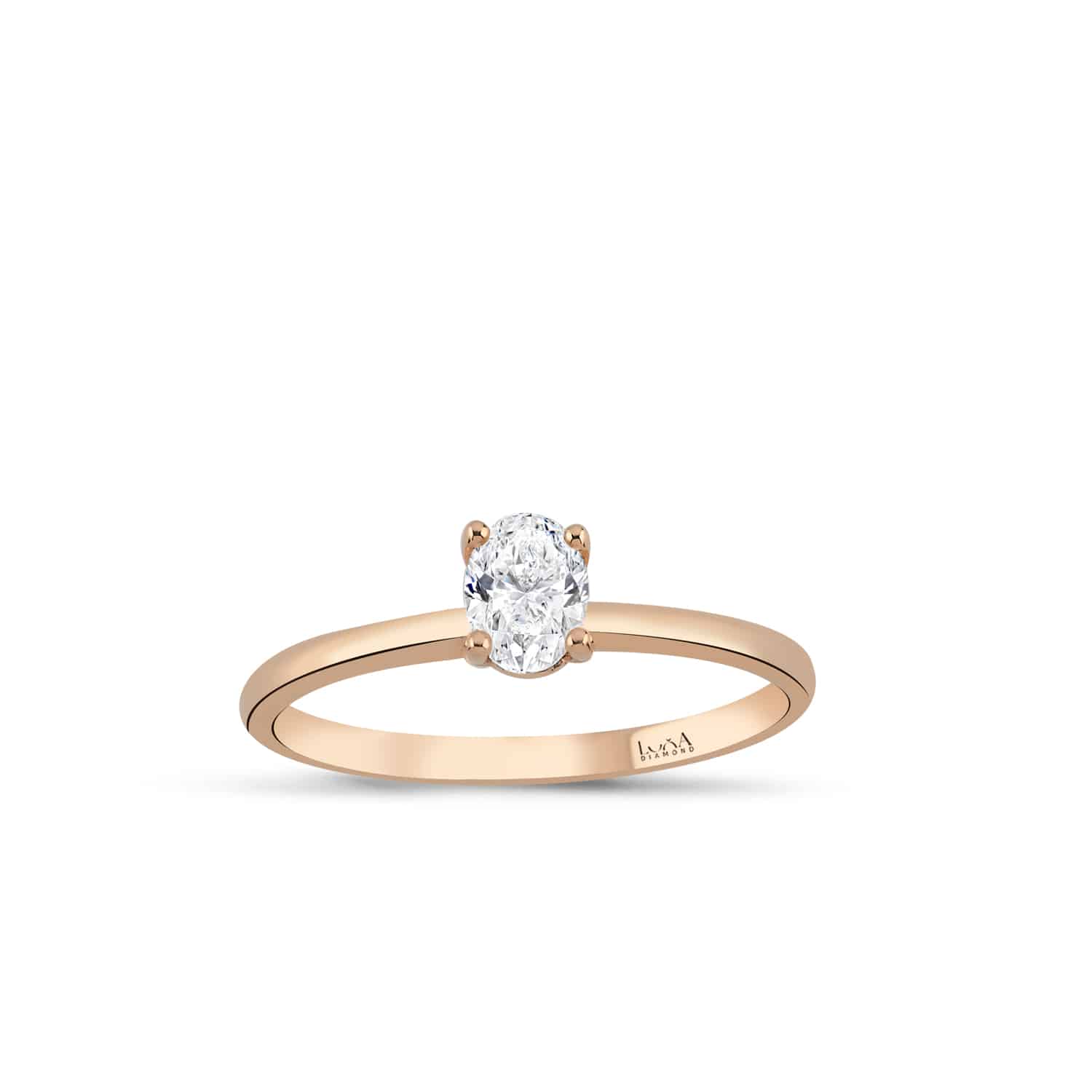 0.38 Karat IDL SERTİFİKALI Oval Tektaş Pırlanta Yüzük