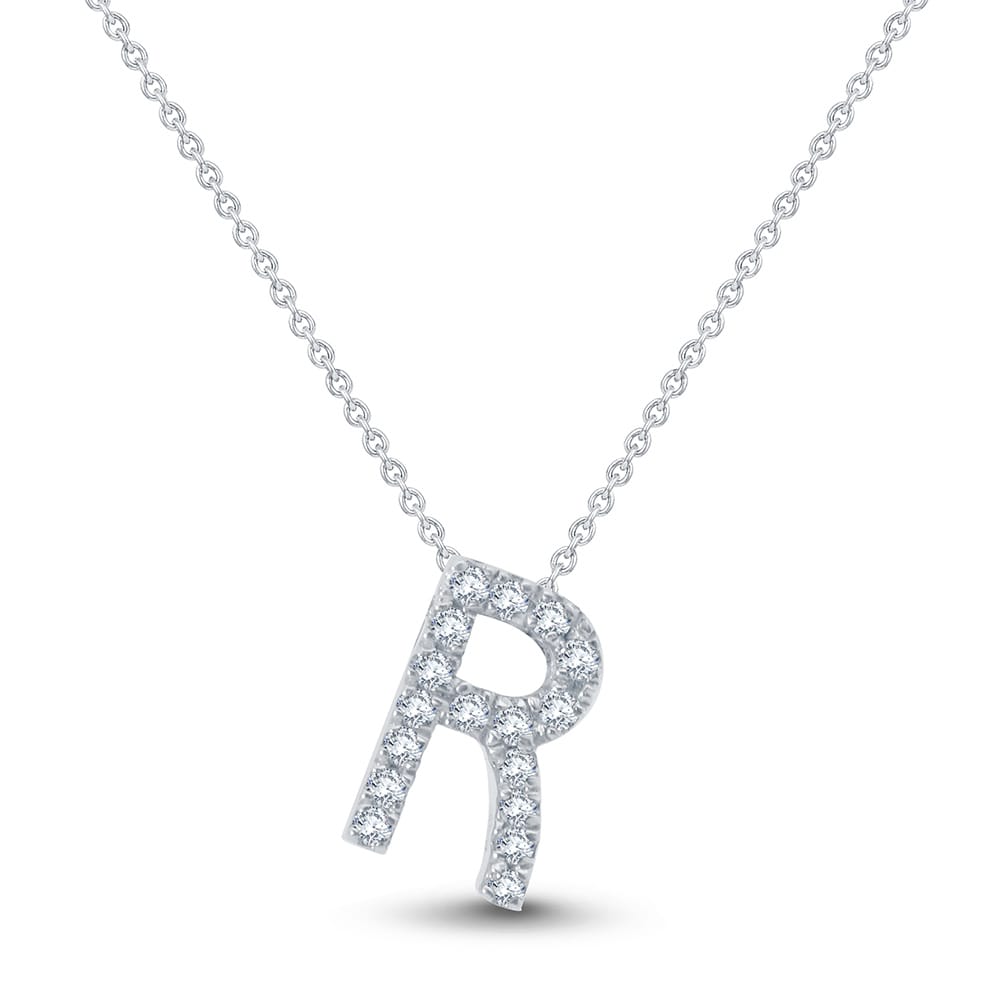 0.07 Karat Tasarım Harf Pırlanta Kolye