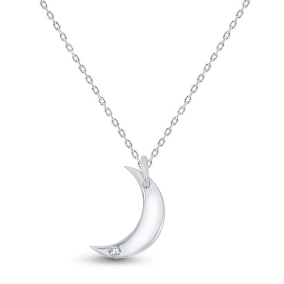Pırlantalı Luna Ay Kolye