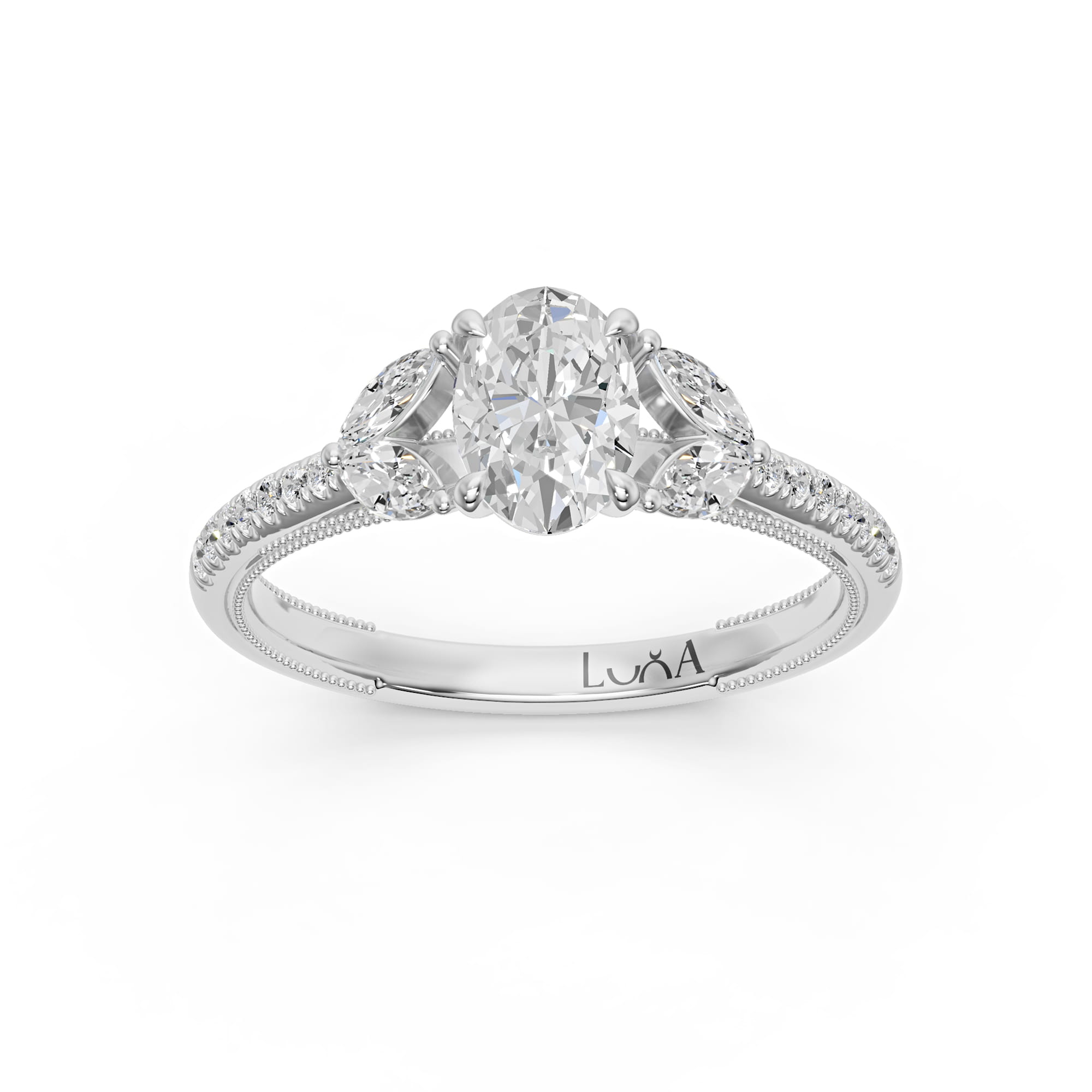 1.41 Karat HRD Sertifikalı Özel Tasarım Pırlanta Yüzük